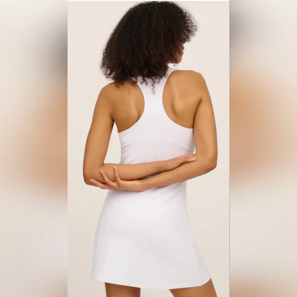 NUDETECH RACERBACK DRESS WITH INNER SHORT AND BRA CUPS - Picture 3 of 4